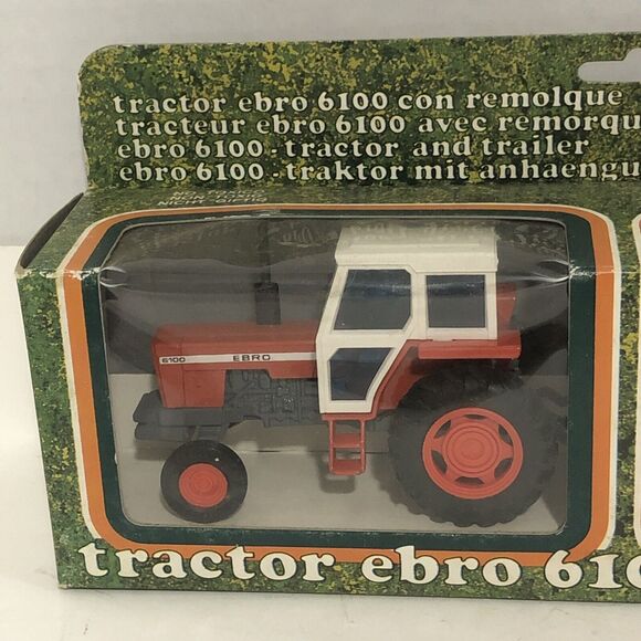 Vintage Joal Ref#251 Tractor Ebro 6100 Con Remolque Farm Machinery NIB - Picture 3 of 8